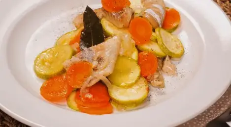 Healthy baked pollock