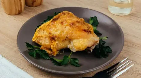 Chicken thighs with cheese