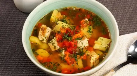 Soupe de lentilles au poulet