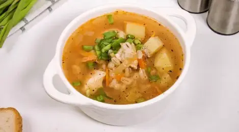 Suppe mit Perlgraupen